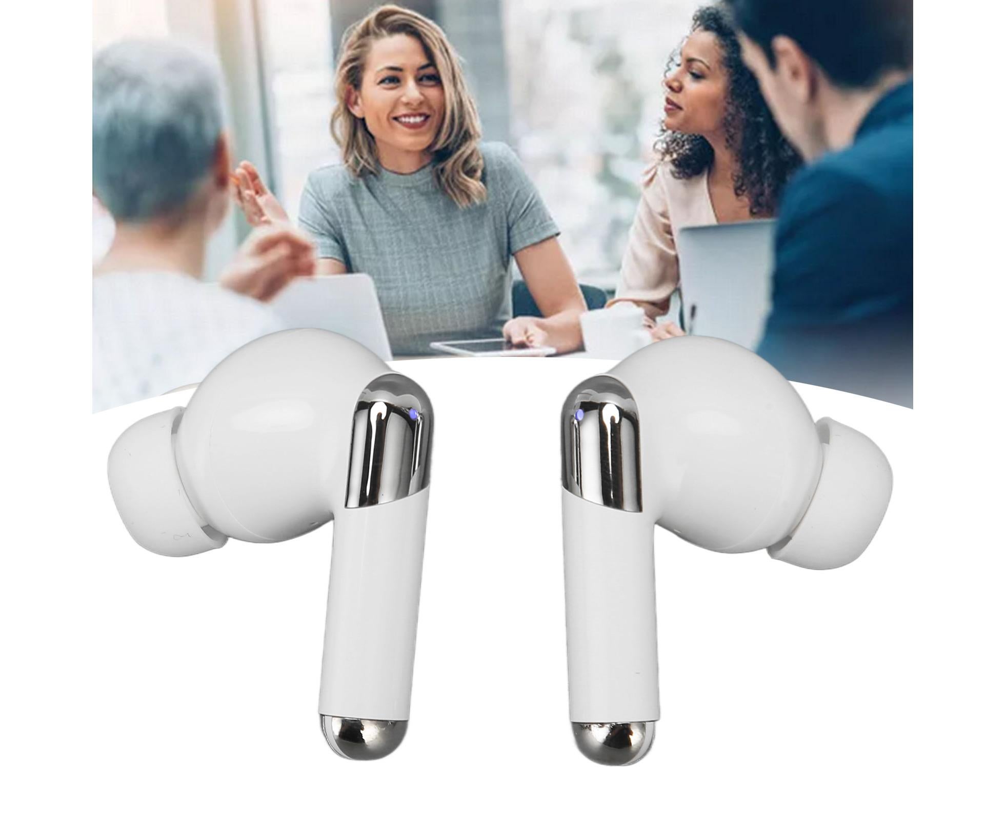 Language Translator Earbuds 144 Languages Noise Reduction Bluetooth 5.3 Wireless Smart Earphone White - Image 2