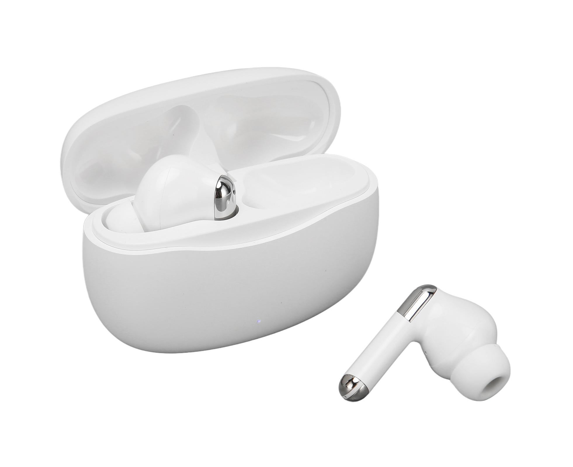 Language Translator Earbuds 144 Languages Noise Reduction Bluetooth 5.3 Wireless Smart Earphone White - Image 4