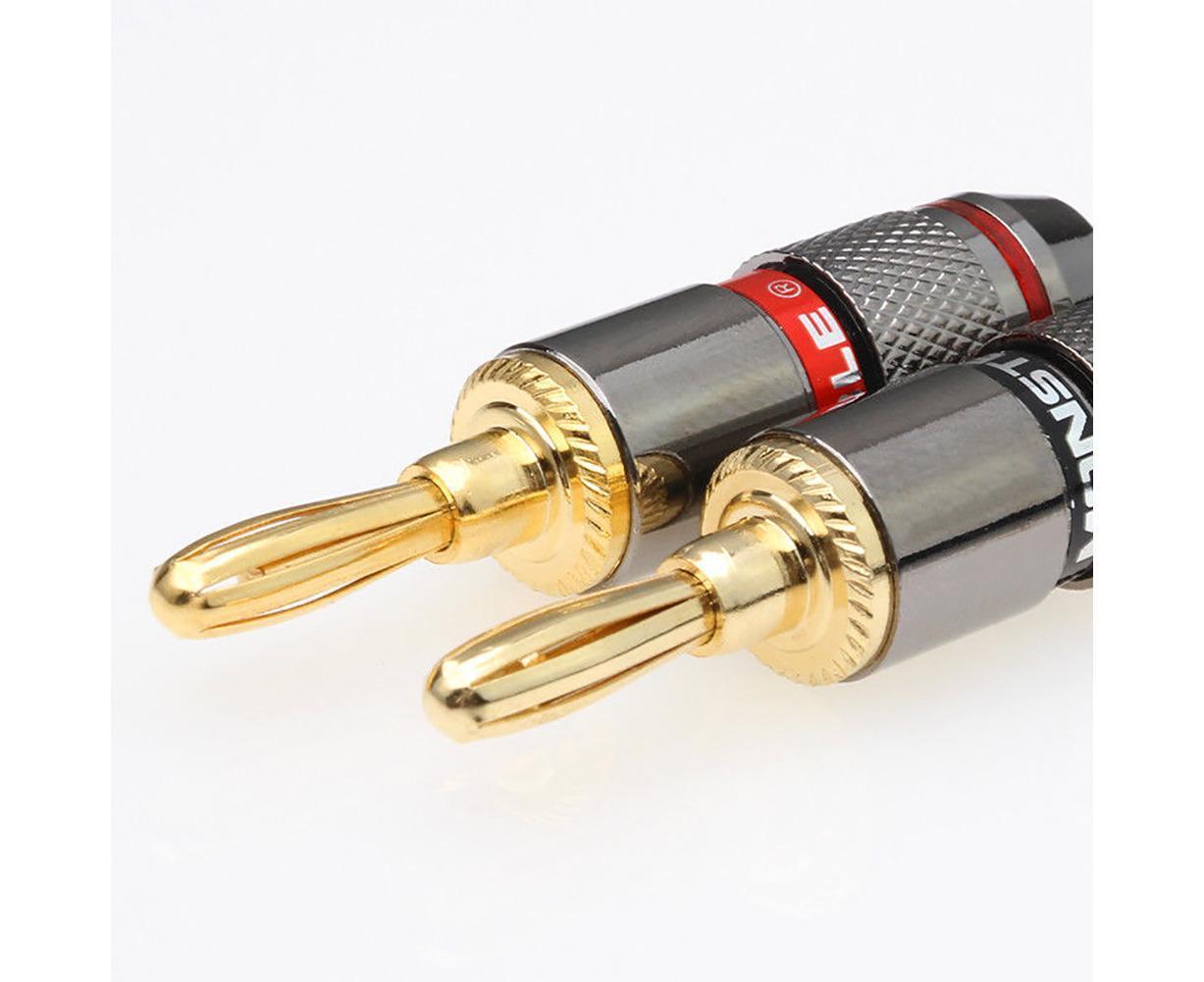 12Pcs 24K Gold Plated Zinc Alloy Banana Plugs Speaker Audio Video Connectors - Image 4