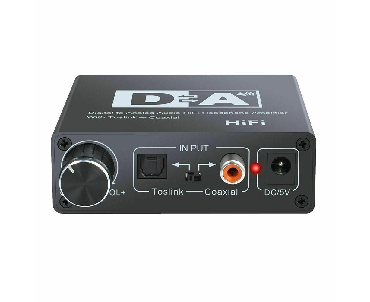 192KHz Digital Coaxial to Analog R/L RCA 3.5mm Jack HiFi Audio Converter Adapter - Image 2