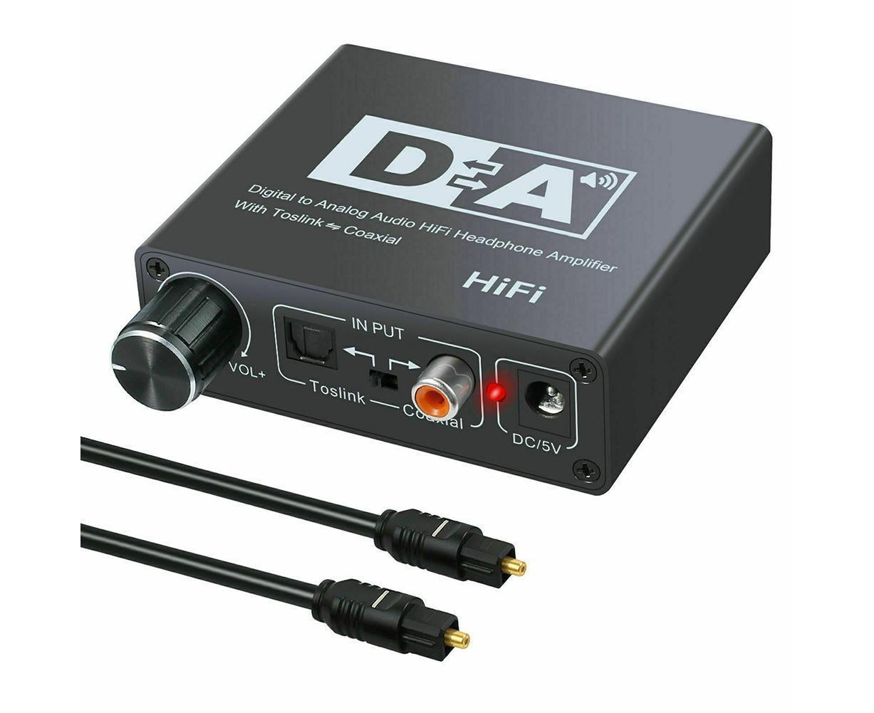 192KHz Digital Coaxial to Analog R/L RCA 3.5mm Jack HiFi Audio Converter Adapter - Image 3