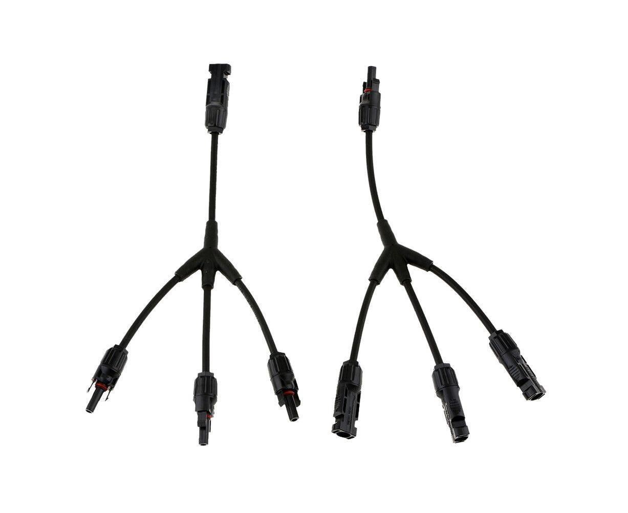 1Pair 3 Way Y Splitter Cable Plug Inline Solar PV Panel IP67 Connectors - Image 2