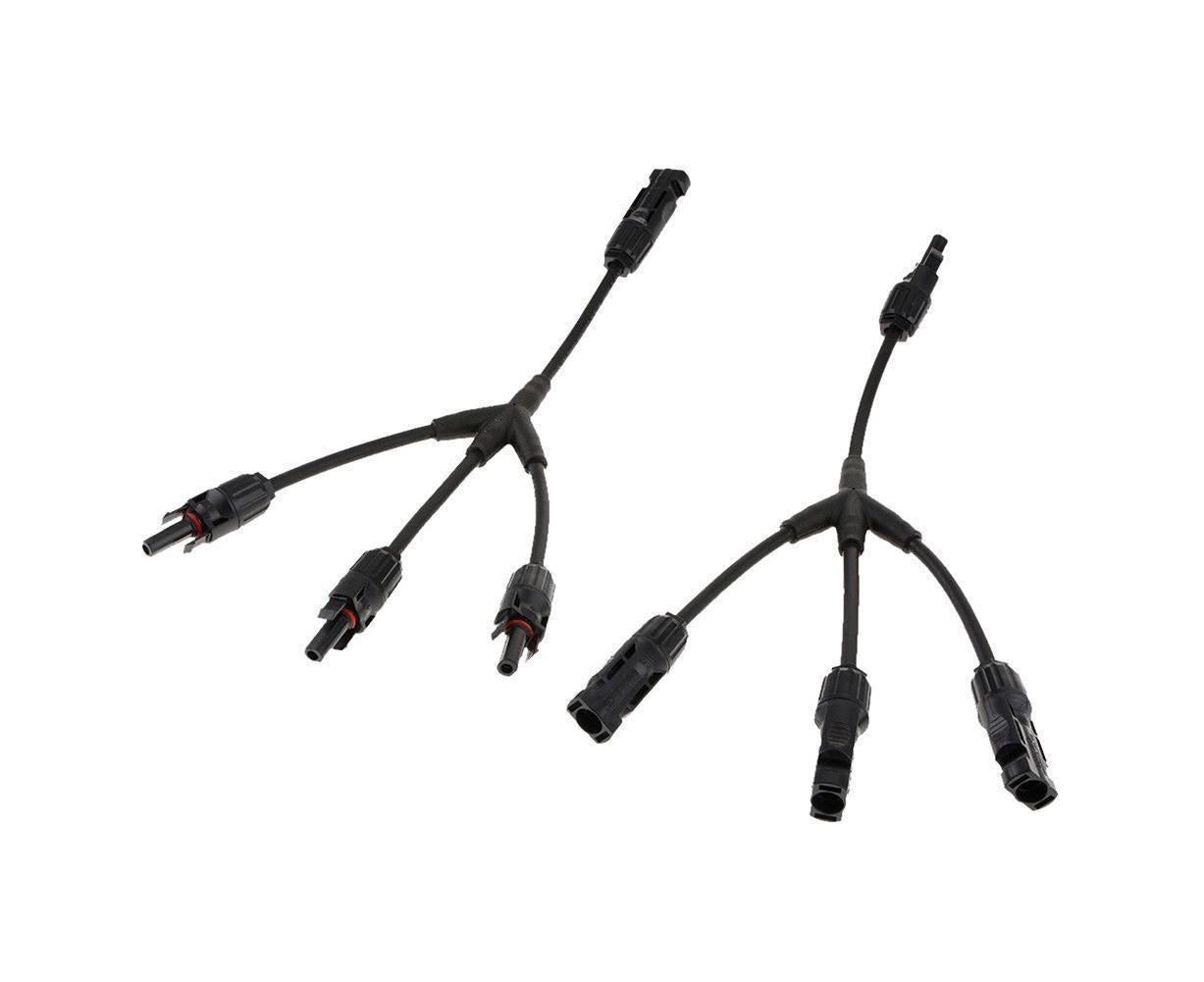 1Pair 3 Way Y Splitter Cable Plug Inline Solar PV Panel IP67 Connectors - Image 3