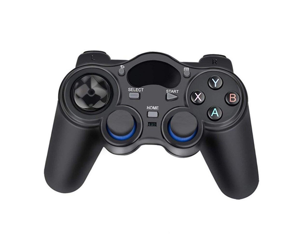 2.4G Wireless Gamepad with OTG Converter and Mobile Phone Holder for PS3 Phone Black - Image 2