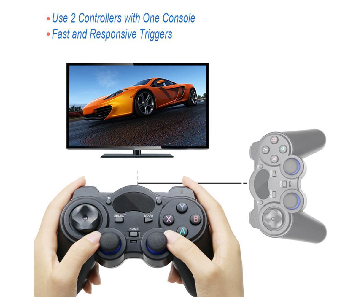 2.4G Wireless Gamepad with OTG Converter and Mobile Phone Holder for PS3 Phone Black - Image 3