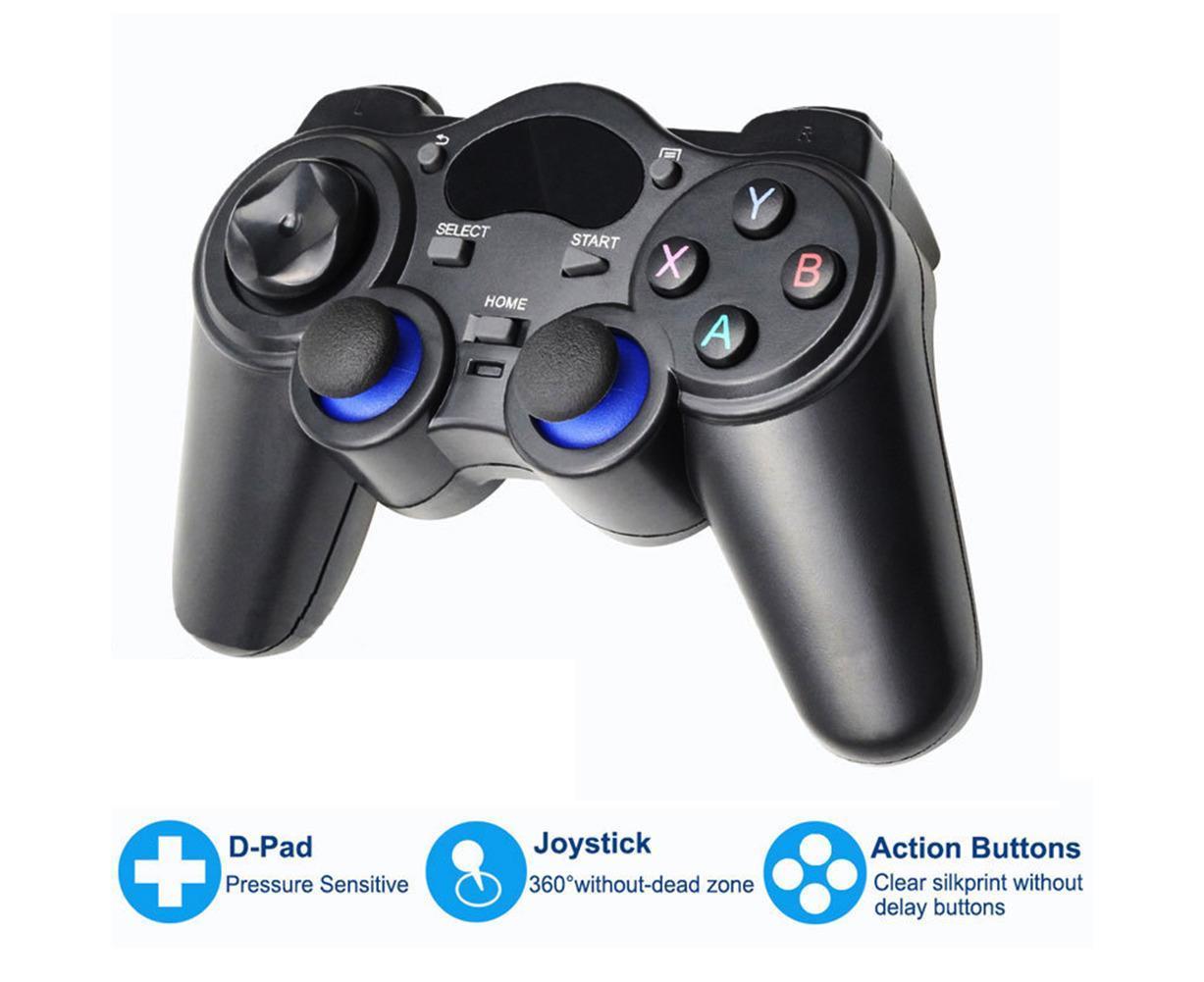 2.4G Wireless Gamepad with OTG Converter and Mobile Phone Holder for PS3 Phone Black - Image 8