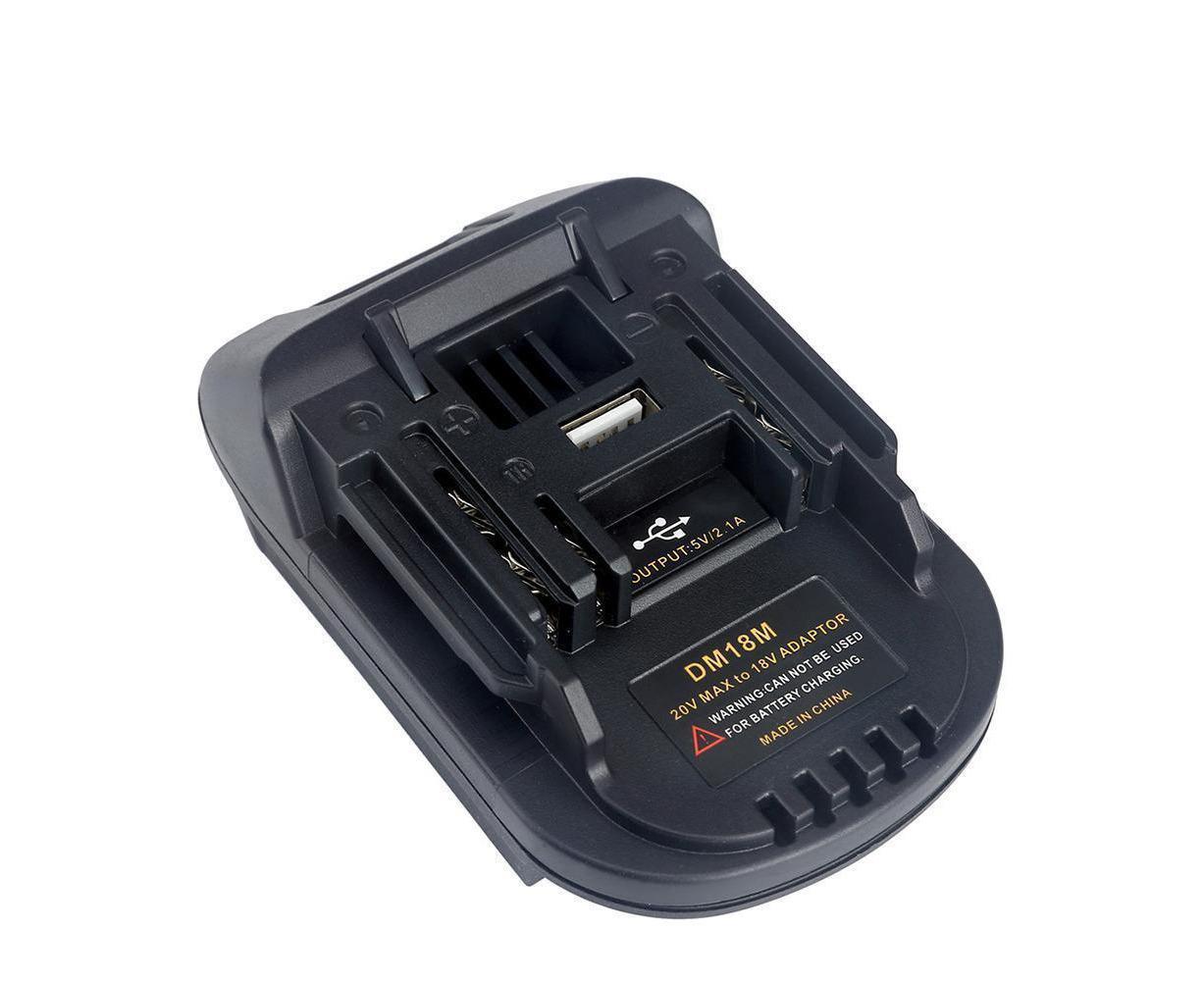 20V to 18V Lithium Battery Adapter Converter with USB Port for  MAKITA - Image 3