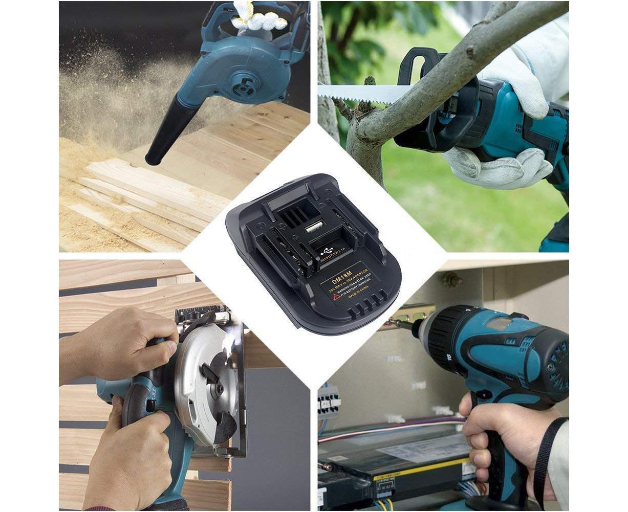 20V to 18V Lithium Battery Adapter Converter with USB Port for  MAKITA - Image 6