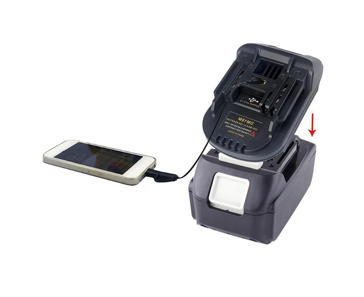 20V to 18V Lithium Battery Adapter Converter with USB Port for  MAKITA - Image 7