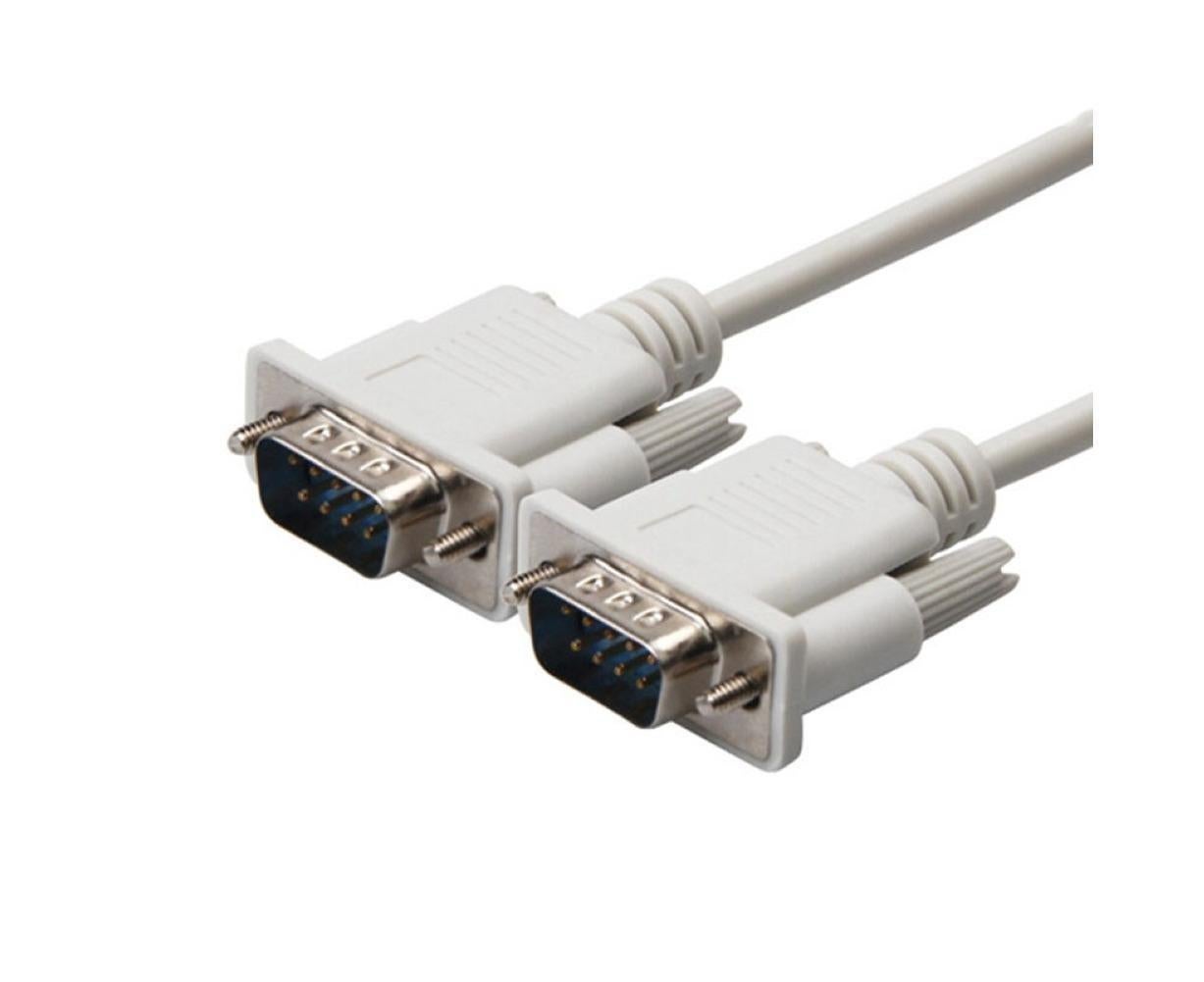 2Pcs 1.5/3/5m RS232 DB9 9Pin Serial Male to Male COM Port Data Converter Cable - Image 6