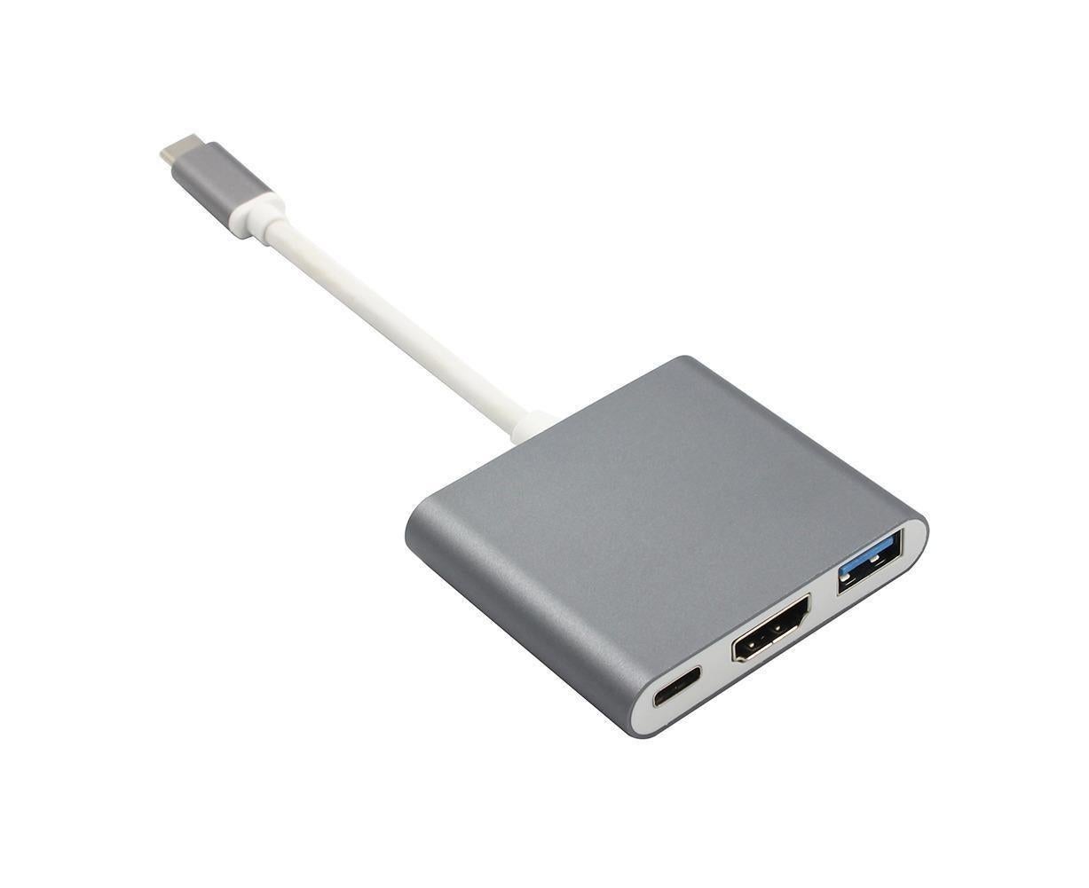 3 in 1 USB 3.1 Type-C to 4K UHD HDMI-compatible USB-C Hub Adapter Converter for Macbook As Shown - Image 6