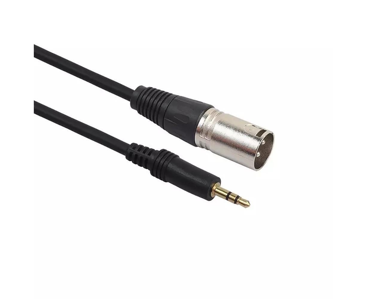3.5mm Stereo Jack Plug to 3 Pin XLR Male Microphone Audio Cable Cord Adapter - Image 3