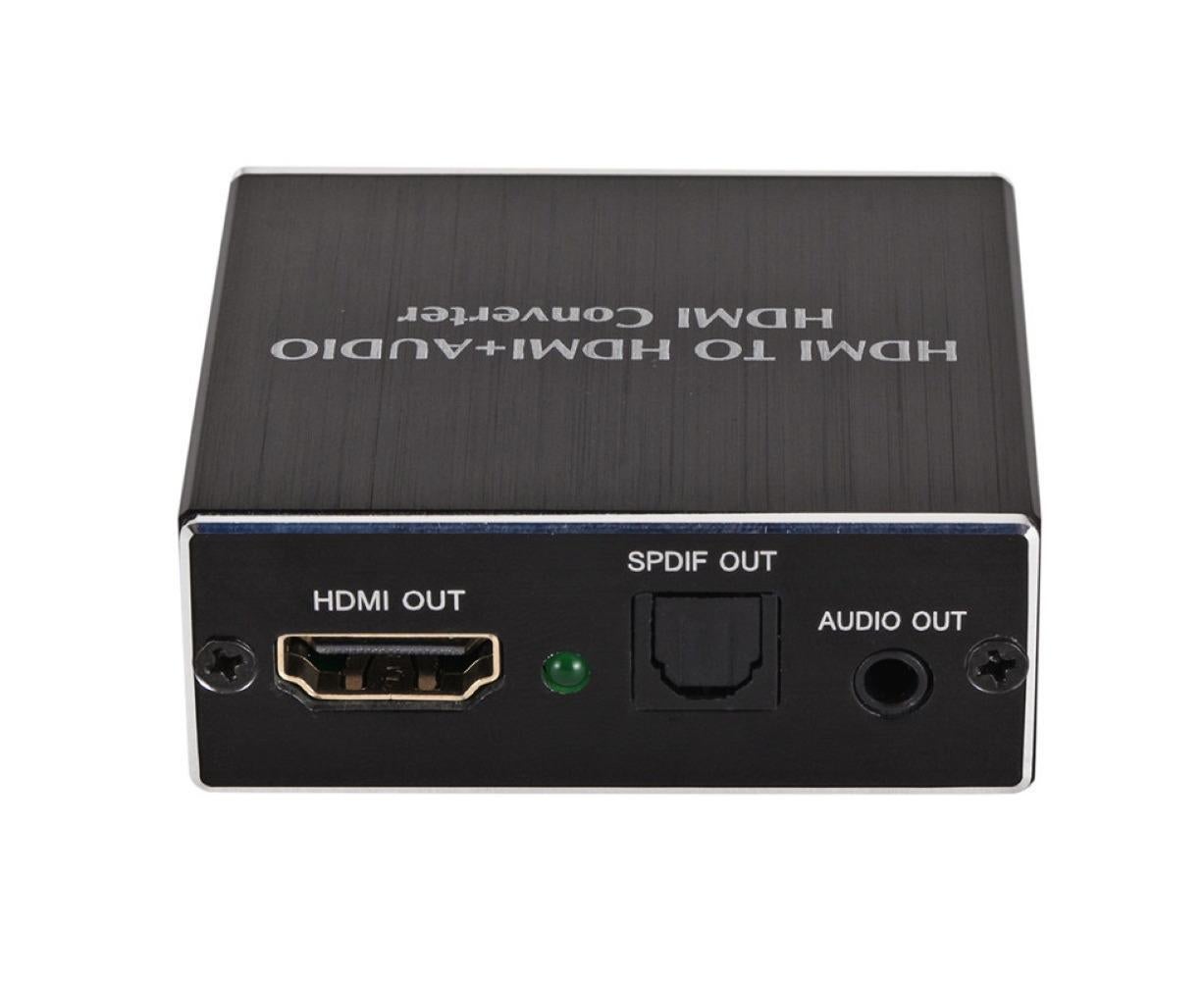 4K HDMI-compatible to HDMI-compatible Optical SPDIF 3.5mm Audio Extractor Converter Splitter Adapter Black - Image 5