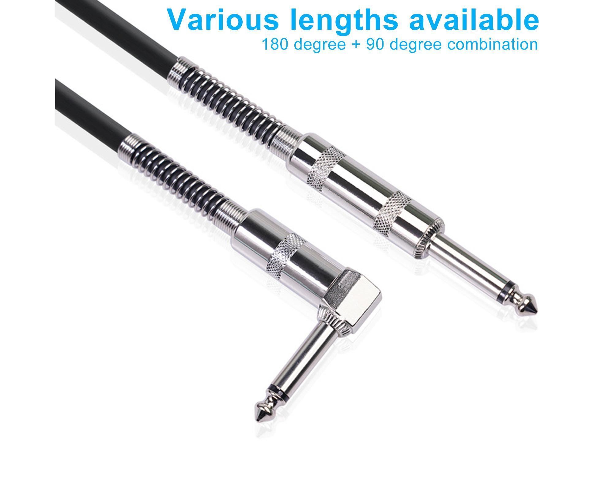 90 Degree Electric Guitar Audio Cable Musical Instruments Connecting Cord Line - Image 3