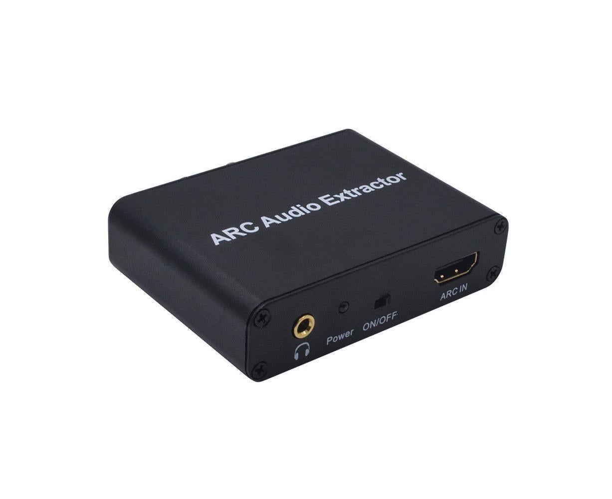 ARC to Audio Adapter Extractor HDMI-compatible Optical Fiber Coaxial 3.5mm Output Converter Black - Image 6