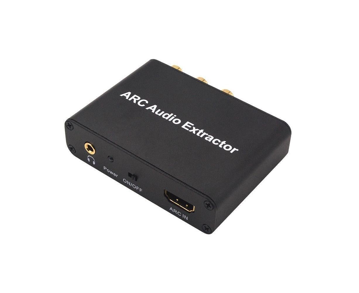 ARC to Audio Adapter Extractor HDMI-compatible Optical Fiber Coaxial 3.5mm Output Converter Black - Image 8