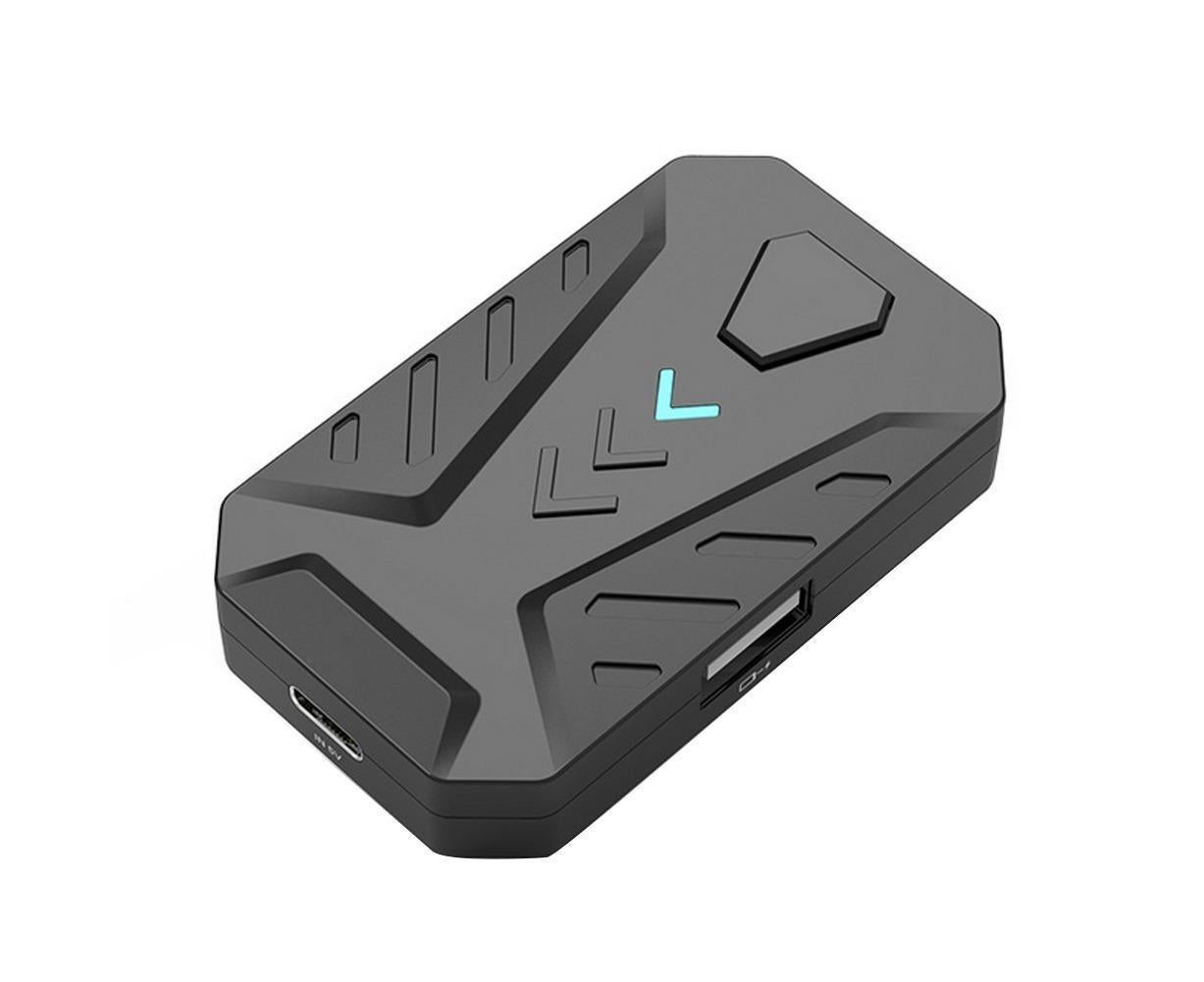 Bluetooth Gaming Keyboard Mouse Converter Adapter for iOS Android Phone Tablet Black - Image 1