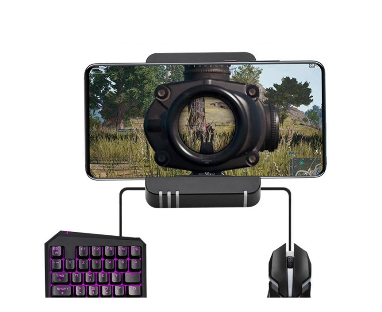 Bluetooth Gaming Keyboard Mouse Converter Adapter for iOS Android Phone Tablet Black - Image 4