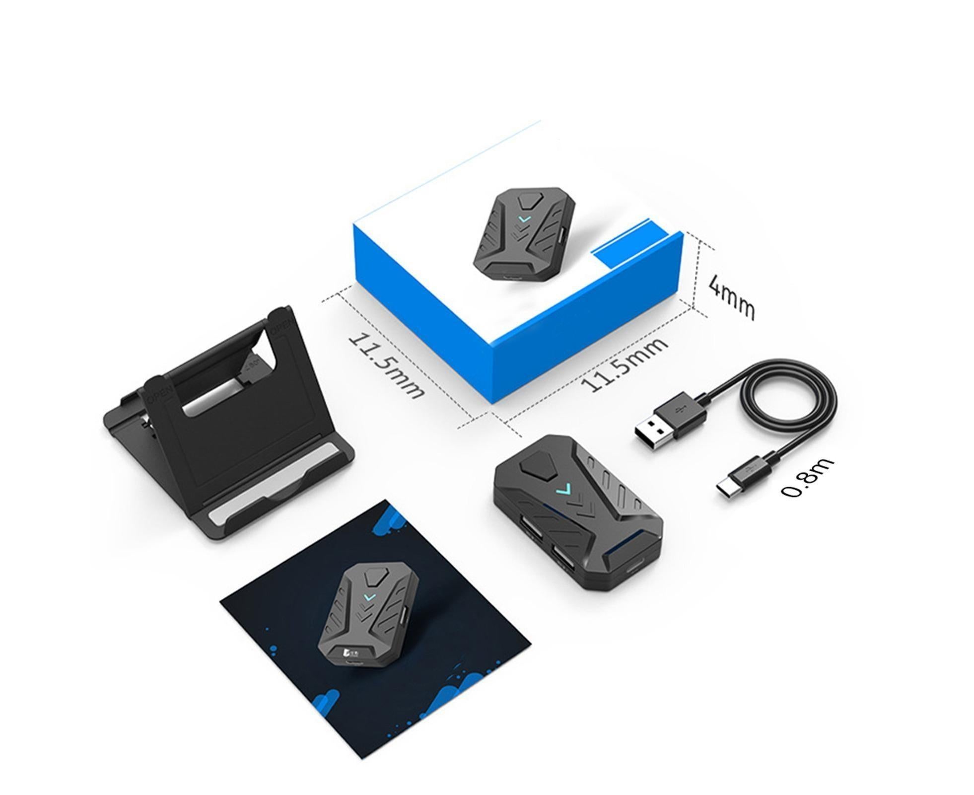 Bluetooth Gaming Keyboard Mouse Converter Adapter for iOS Android Phone Tablet Black - Image 7