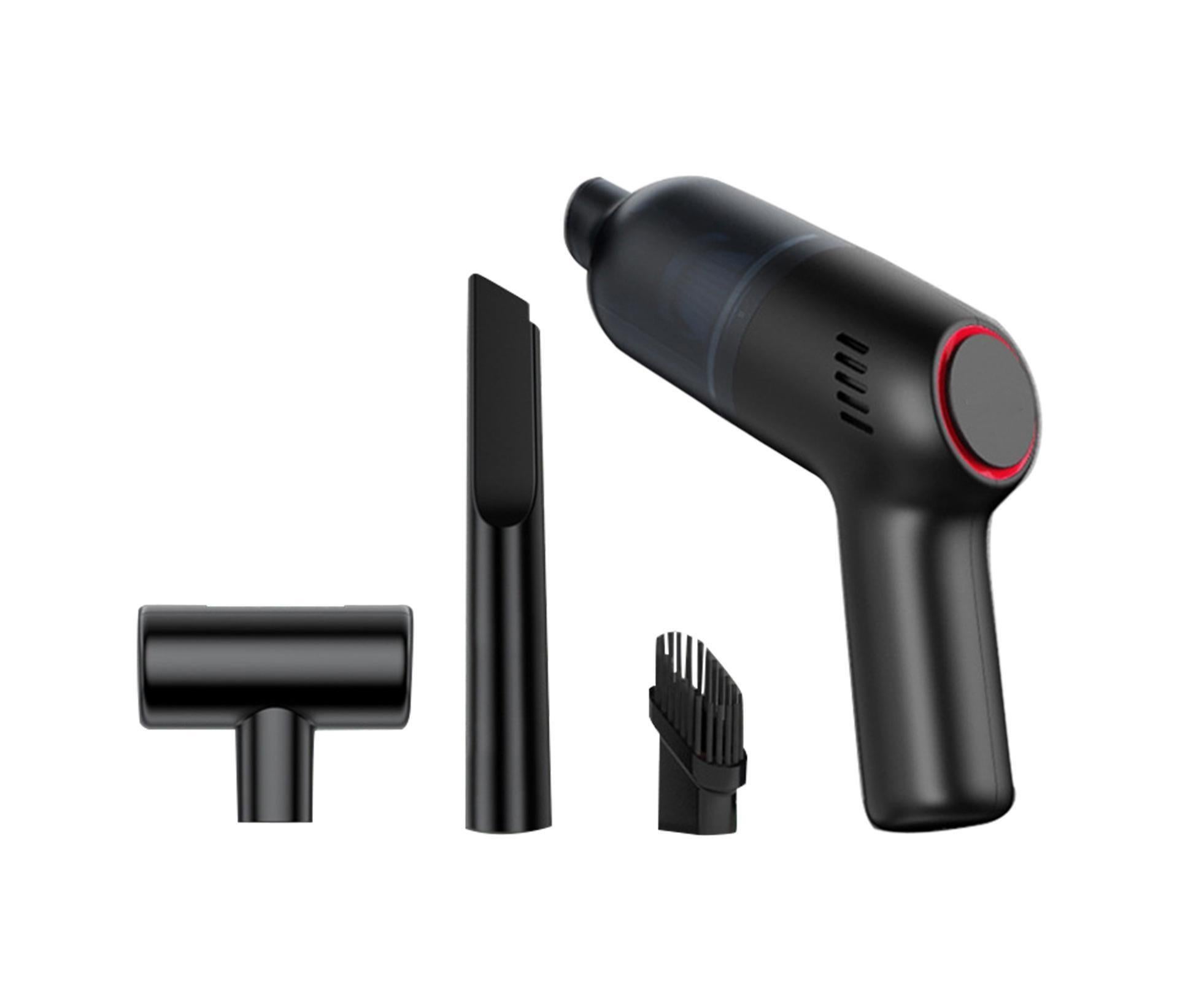 Car Vacuum Cleaner Wireless Strong Suction ABS Low Noise One Hand Operation Dust Remover for Auto Black - Image 1