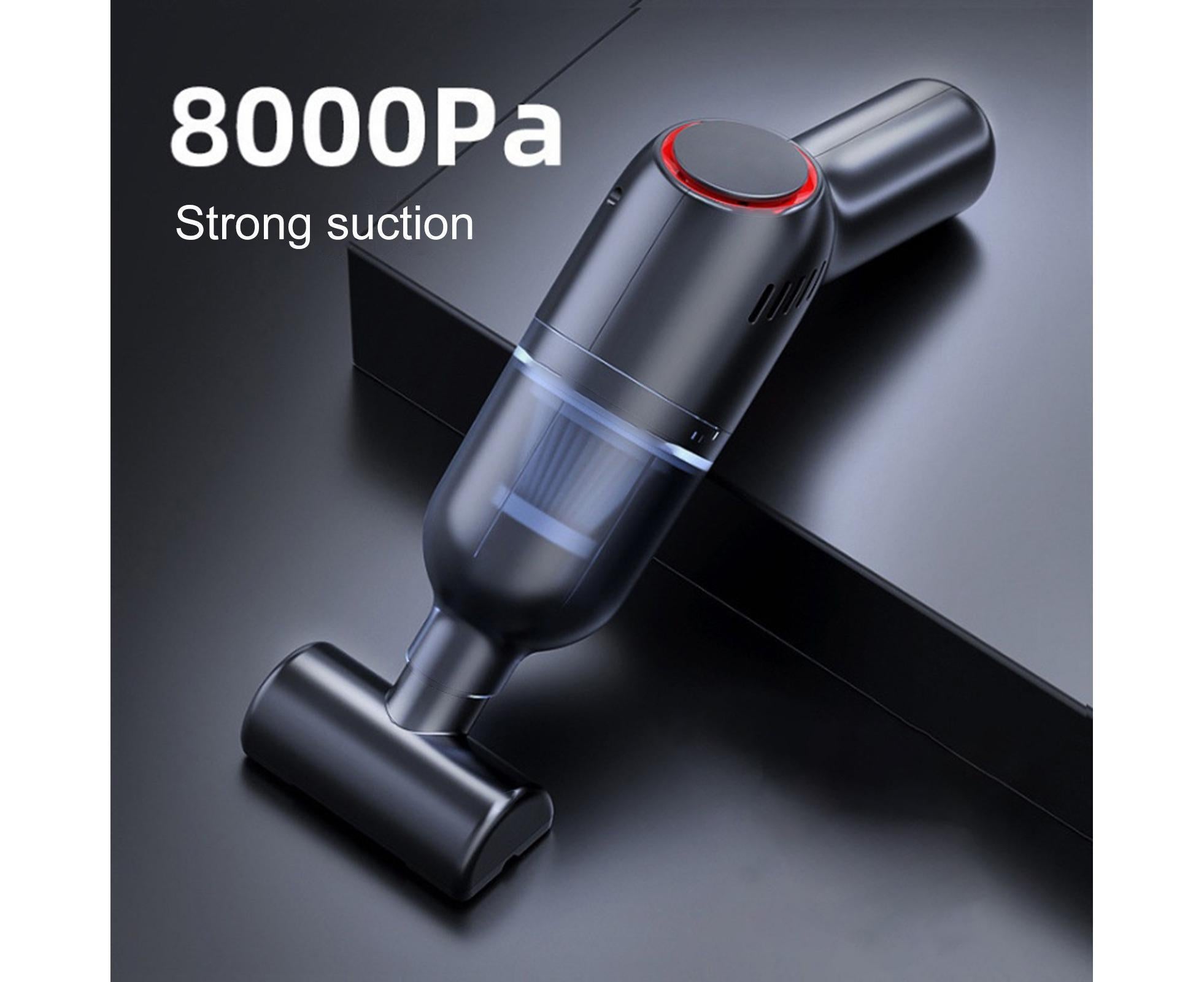 Car Vacuum Cleaner Wireless Strong Suction ABS Low Noise One Hand Operation Dust Remover for Auto Black - Image 3