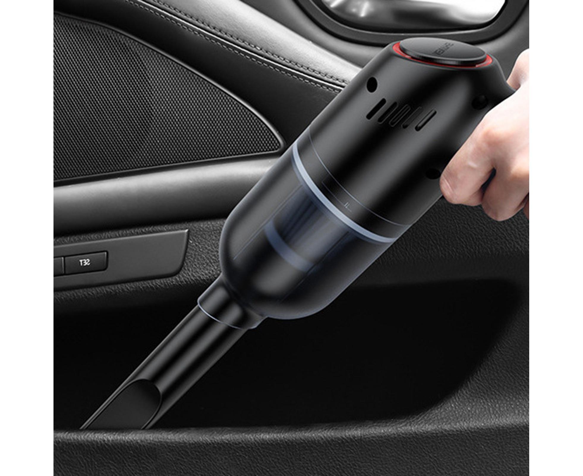 Car Vacuum Cleaner Wireless Strong Suction ABS Low Noise One Hand Operation Dust Remover for Auto Black - Image 6