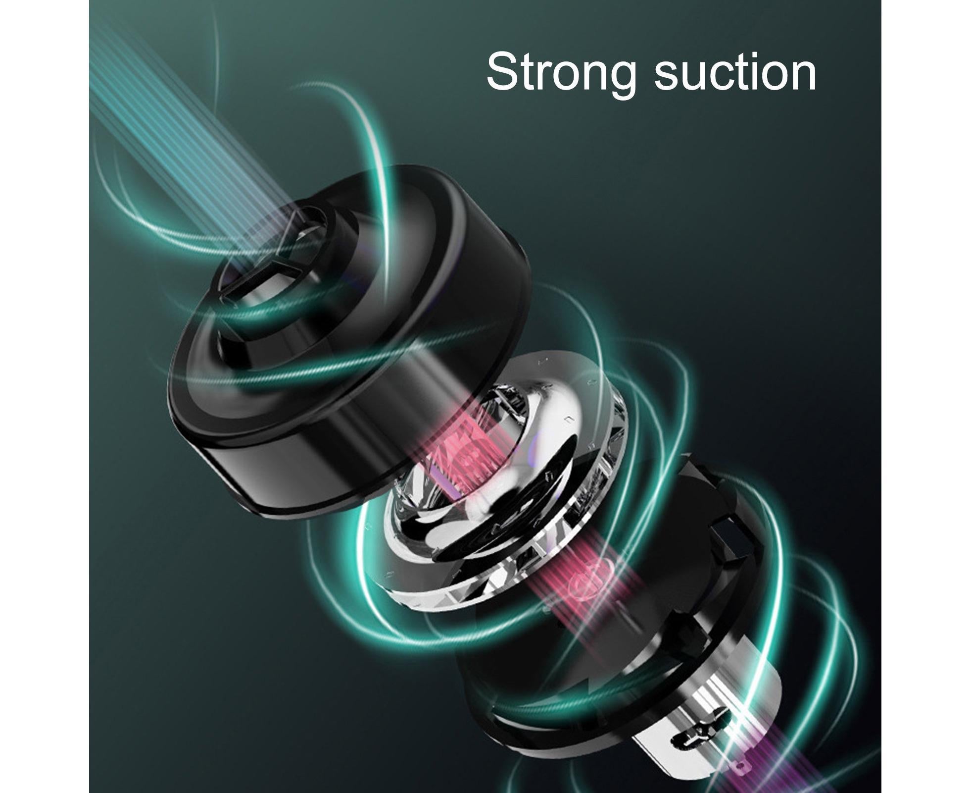 Car Vacuum Cleaner Wireless Strong Suction ABS Low Noise One Hand Operation Dust Remover for Auto Black - Image 8