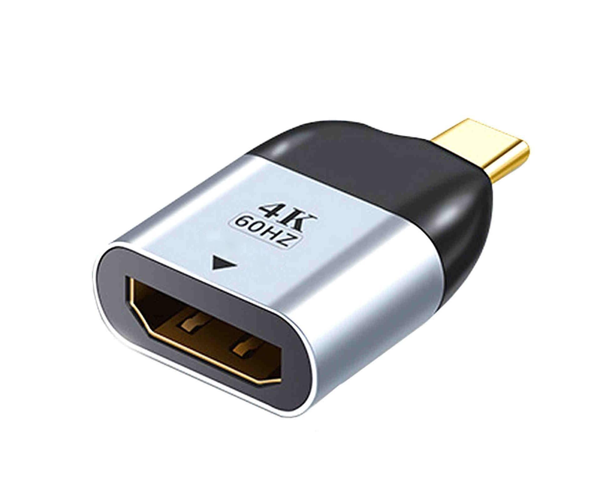 Compatible USB Type C to HDMI-compatible Cable 4K 60HZ Converter Adapter for Thunderbolt 3 Grey - Image 2