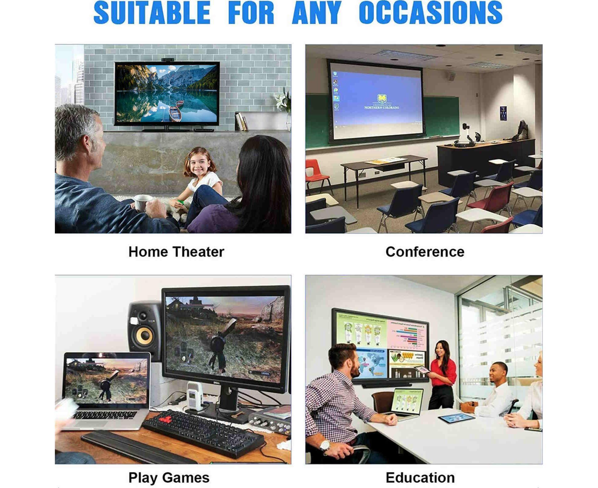 Compatible USB Type C to HDMI-compatible Cable 4K 60HZ Converter Adapter for Thunderbolt 3 Grey - Image 6