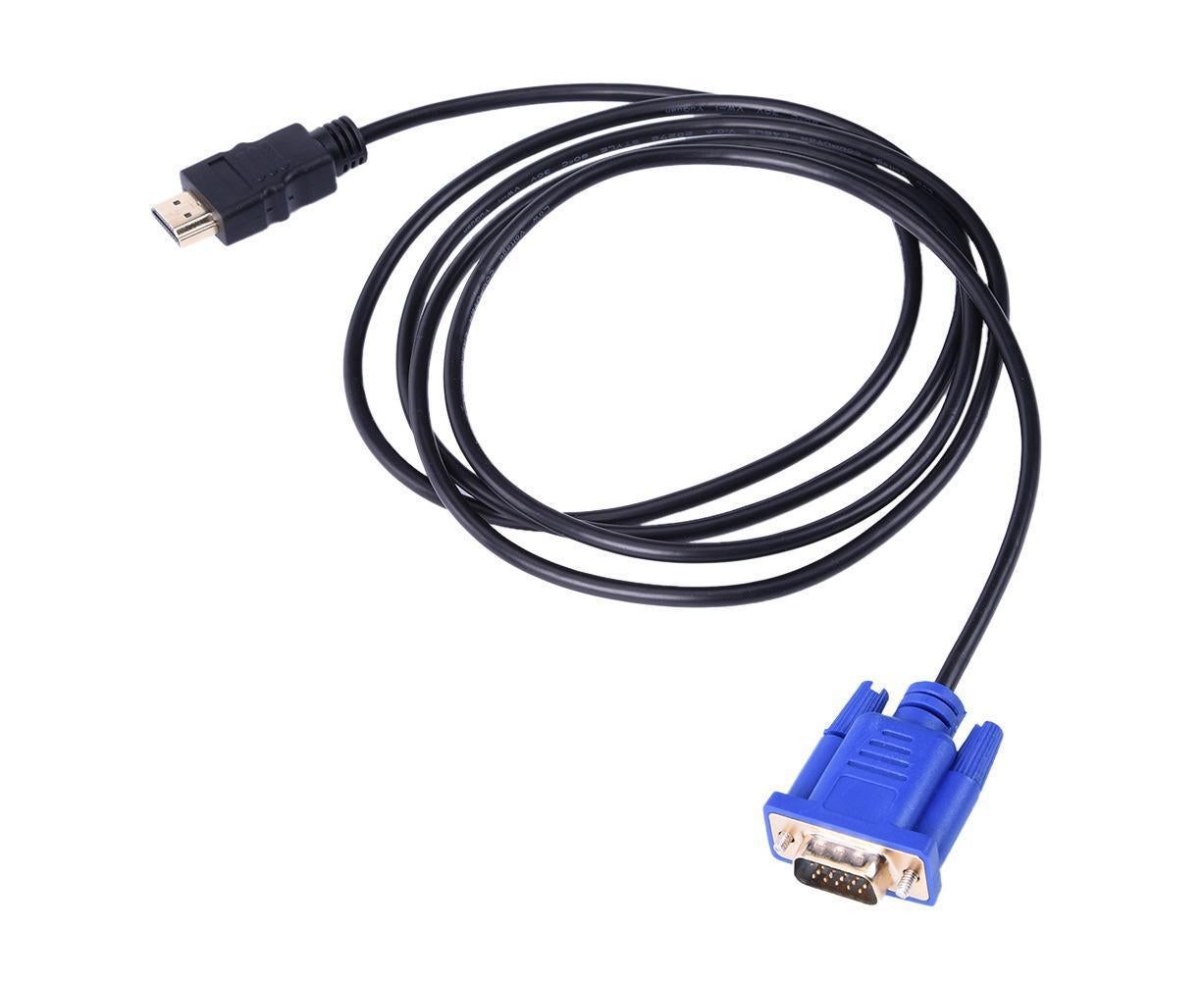 DOONJIEY Converter Cable High Resolution Fast Transmission Plug Play HDMI-compatible Male to VGA 1080P Male PVC Video Adapter Cord for Laptop - Image 1