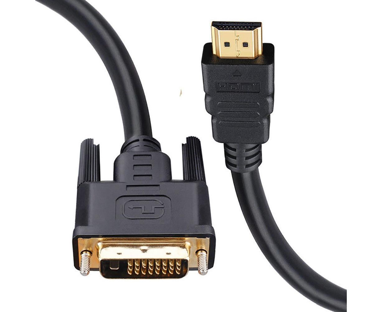 DOONJIEY High Clarity 1080P HDMI-compatible Male to DVI-D Male Bi-directional Adapter Cable for HDTV - Image 1