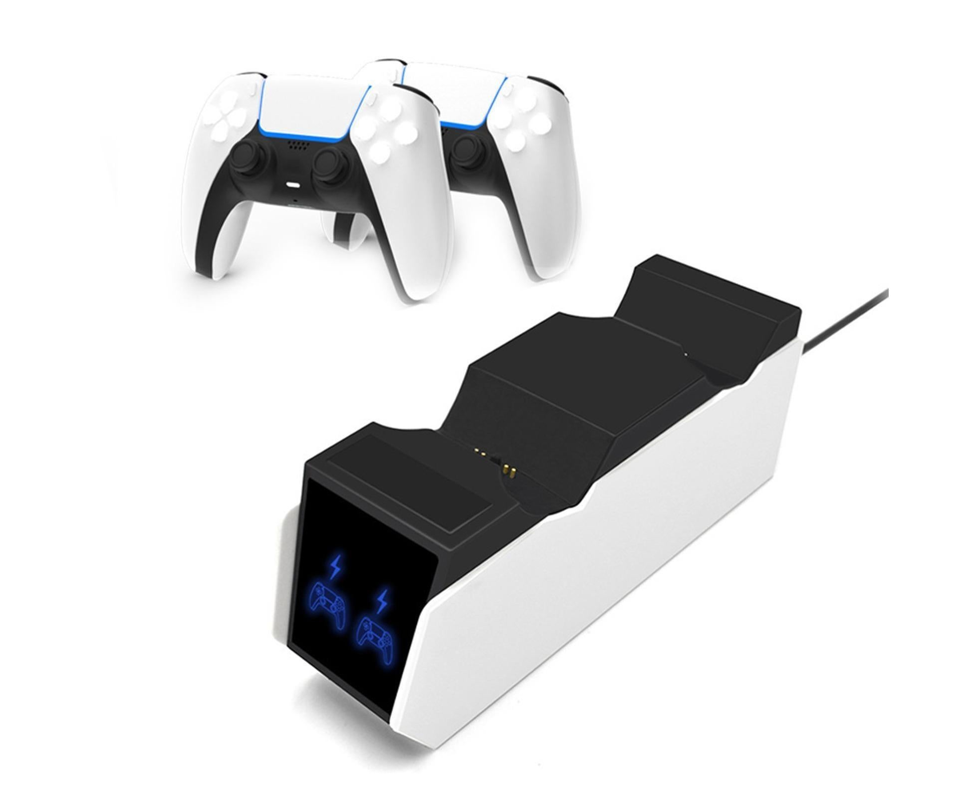 Durable Charging Stand Controller Fast Dual Charger for PlayStation 5 Gamepad Black White - Image 3