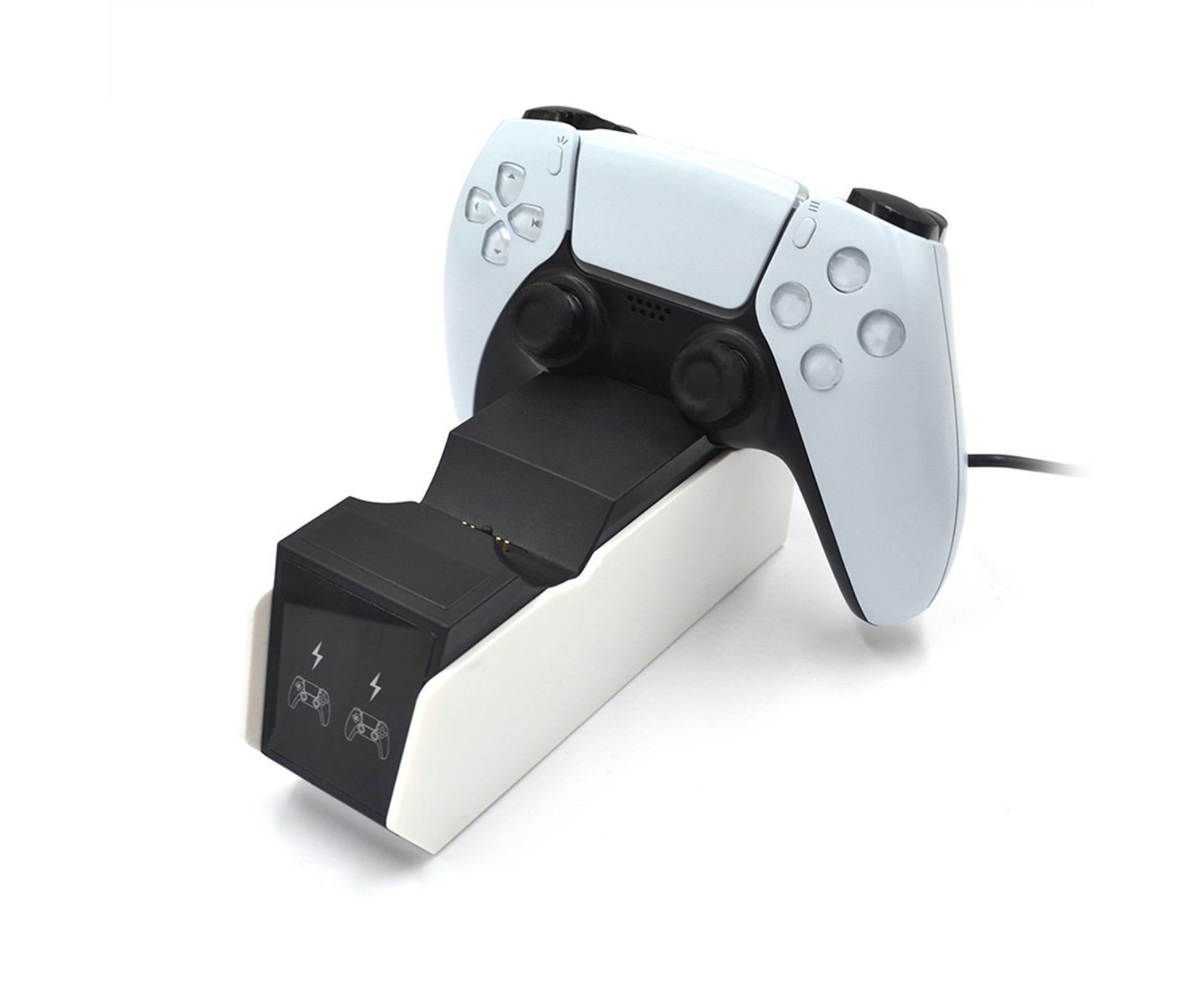 Durable Charging Stand Controller Fast Dual Charger for PlayStation 5 Gamepad Black White - Image 6