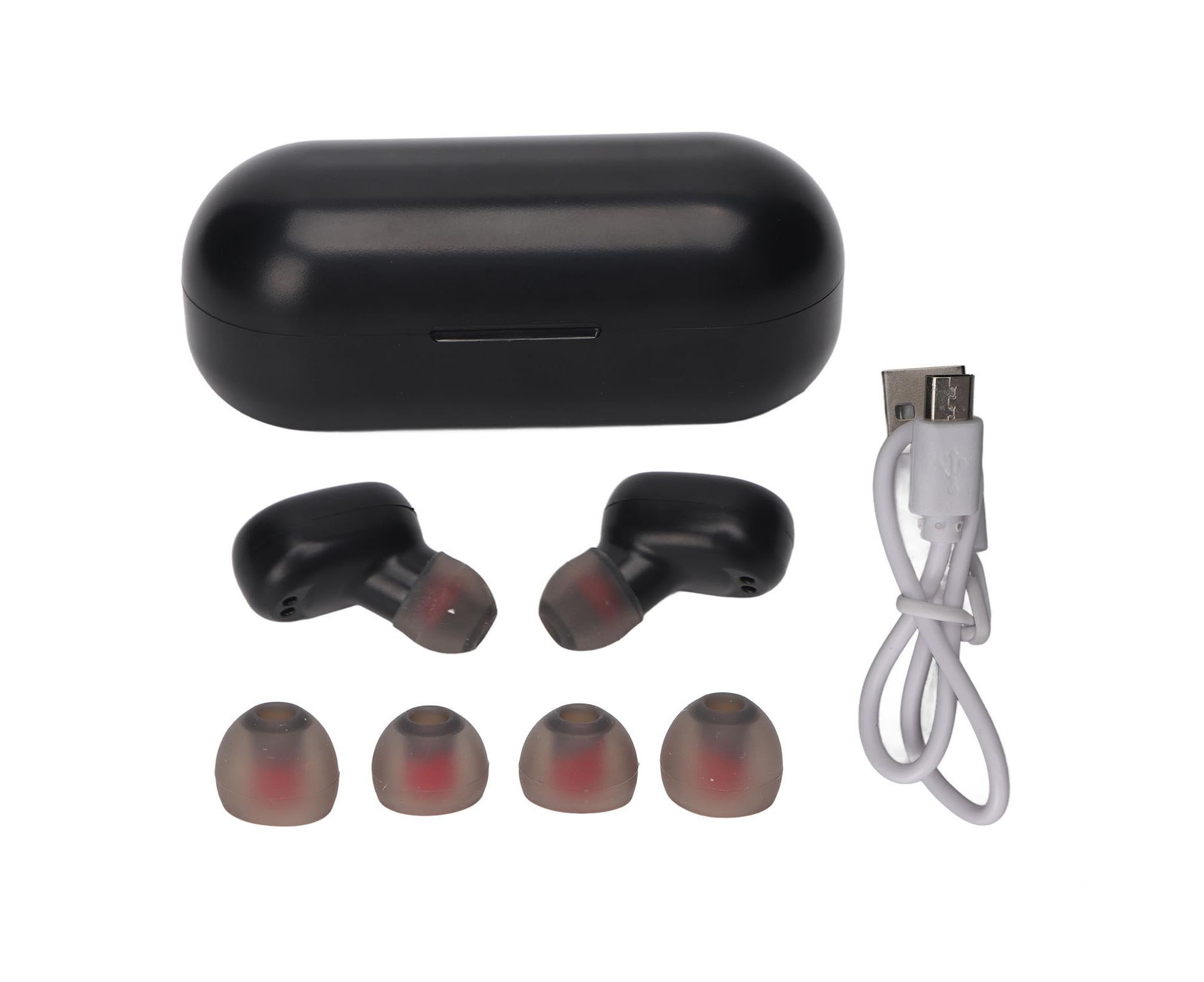 Language Translator Earbuds Support 84 Languages Wireless Bluetooth Noise Reduction Device Black - Image 1