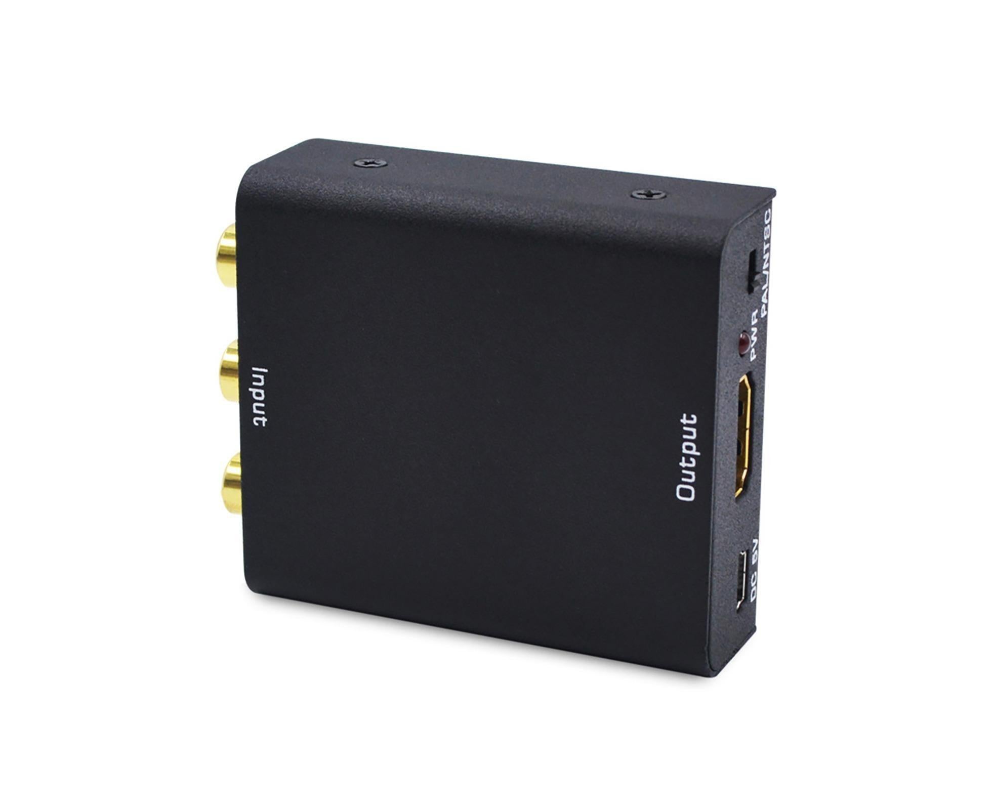 Mini HDMI-compatible 1.4b to AV 4Kx2K 1080P to 3RCA CVBS Video Audio Converter Adapter Black - Image 3