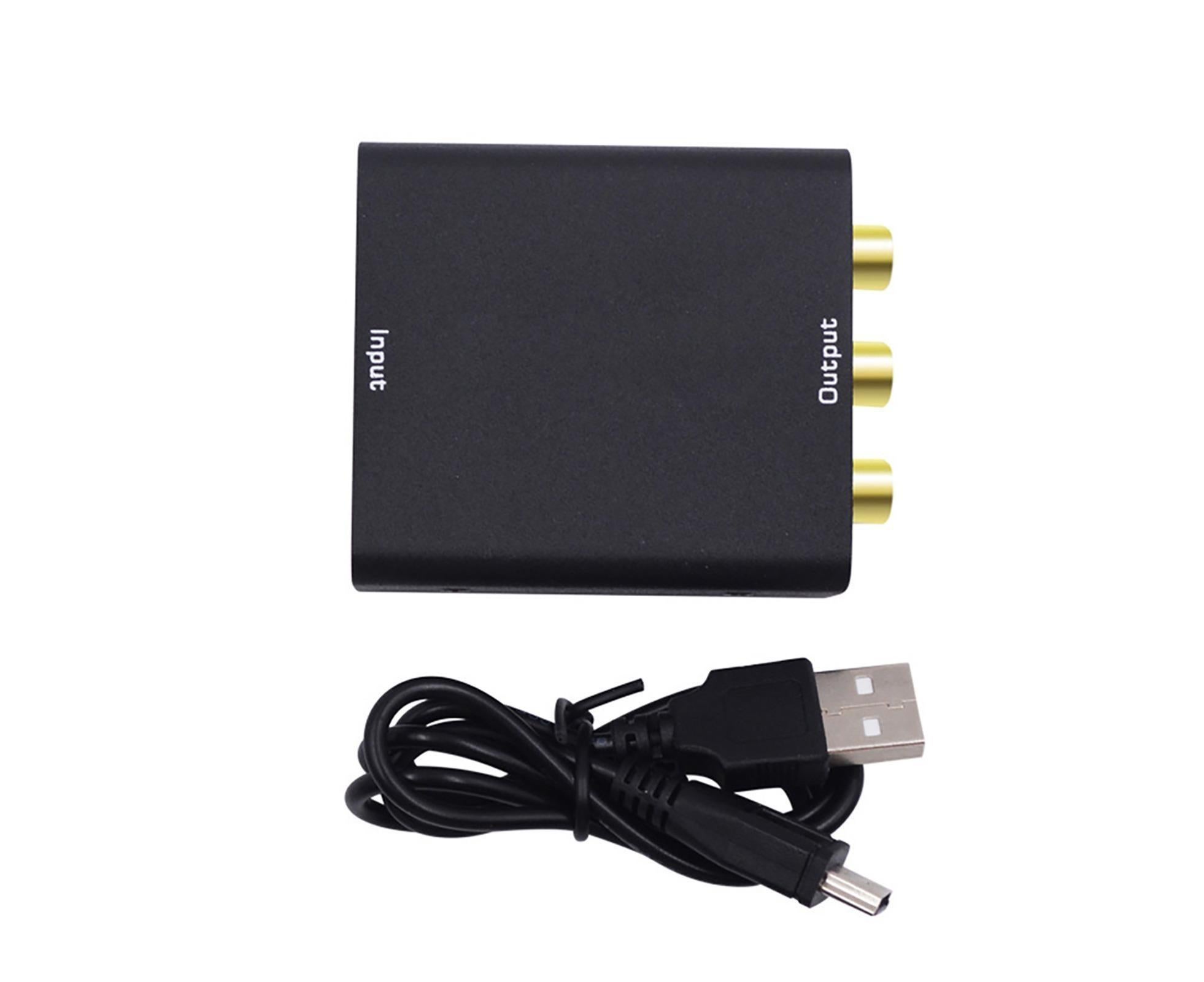Mini HDMI-compatible 1.4b to AV 4Kx2K 1080P to 3RCA CVBS Video Audio Converter Adapter Black - Image 8