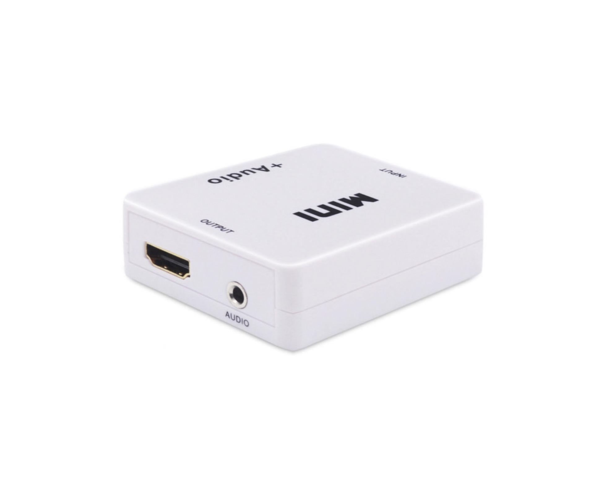 Multifunctional 1080P HDMI-compatible to HDMI-compatible 3.5mm R/L Audio Converter Extractor Splitter White - Image 4