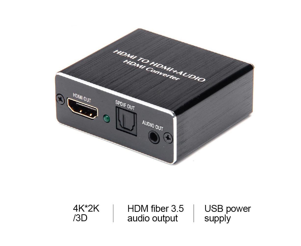 Portable 4Kx2K HDMI-compatible 1.4 Audio Splitter Extractor 5.1CH SPDIF Optical Converter - Image 3