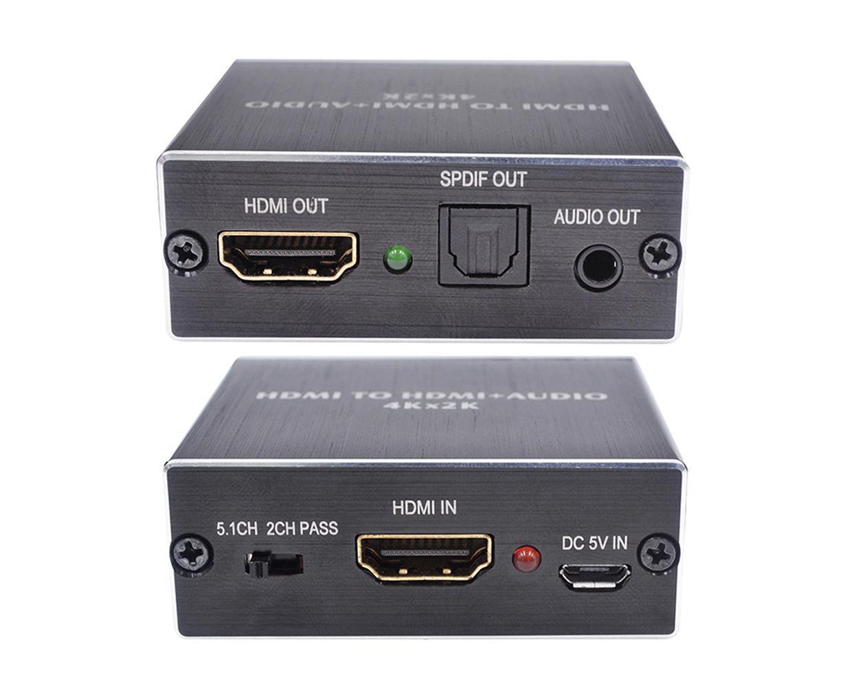 Portable 4Kx2K HDMI-compatible 1.4 Audio Splitter Extractor 5.1CH SPDIF Optical Converter - Image 5