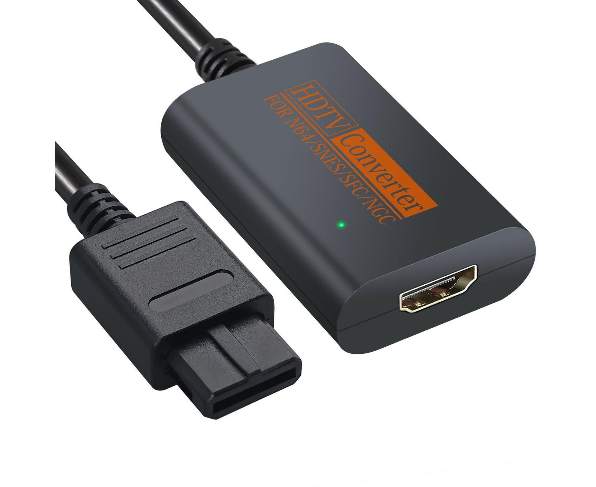 Portable Converter Adapter Shared Equipment for N64/SNES/SFC/NGC to HDMI-compatible (720p) Black - Image 7