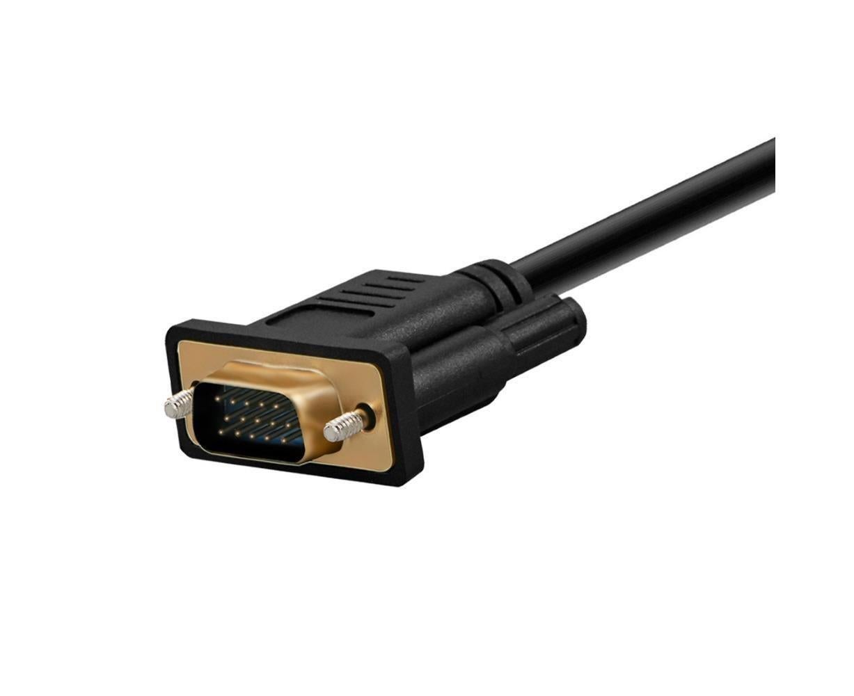 Portable HDMI-compatible to VGA High Clarity Converter Cable Cord for Computer Projector - Image 3