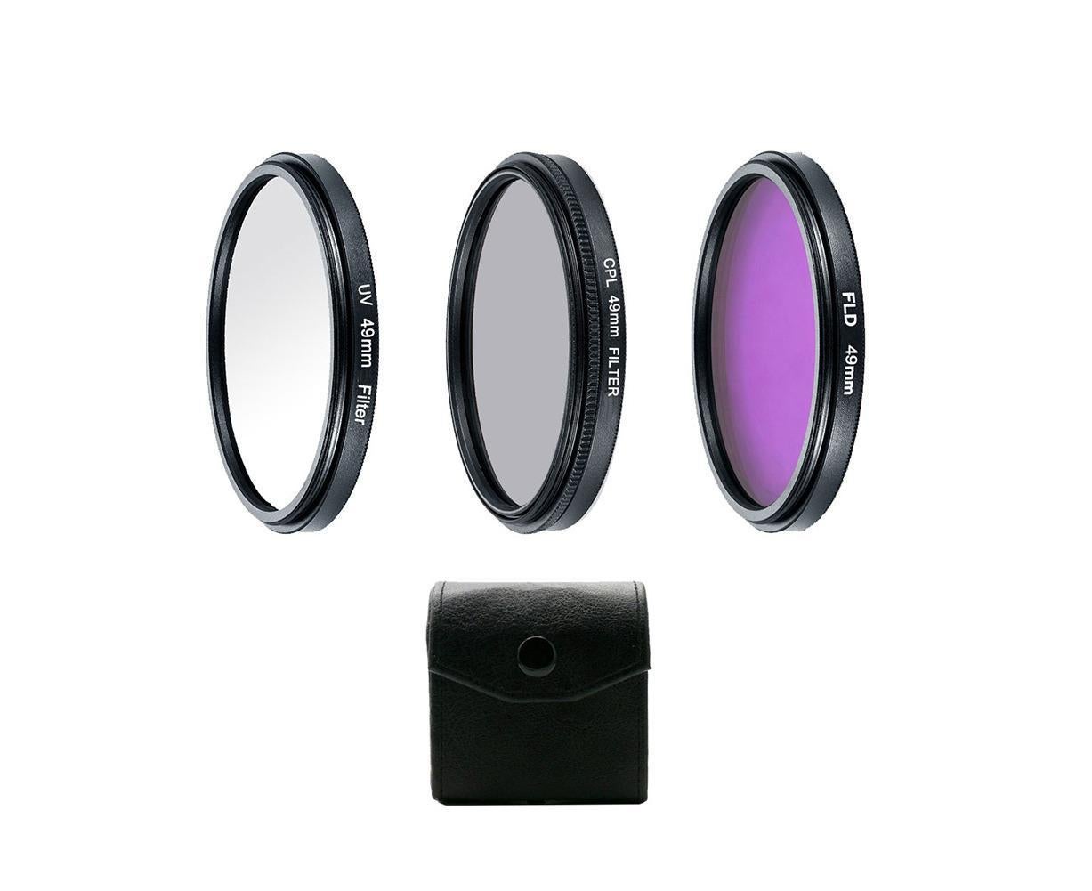 Professional UV CPL Polarizer FLD Photo Photography Filter Kit for SLR Camera - Image 3