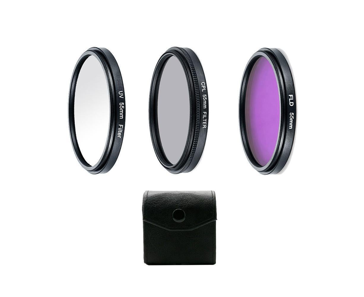 Professional UV CPL Polarizer FLD Photo Photography Filter Kit for SLR Camera - Image 4