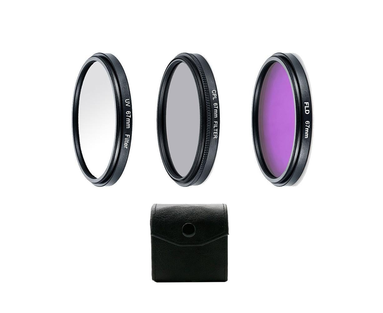 Professional UV CPL Polarizer FLD Photo Photography Filter Kit for SLR Camera - Image 7