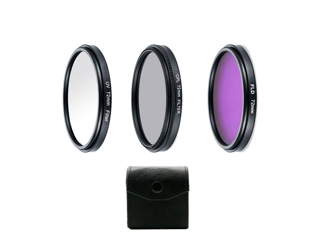 Professional UV CPL Polarizer FLD Photo Photography Filter Kit for SLR Camera - Image 8