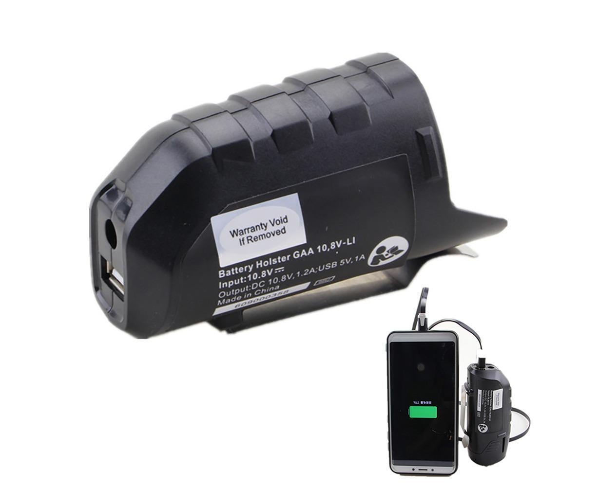 Replace USB Charging Adapter Converter for BOSCH 10.8/12V Lithium-ion Battery - Image 1