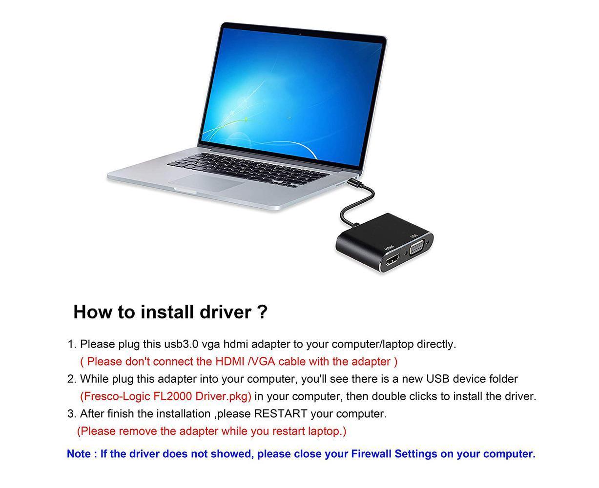 Super Speed USB 3.0 Type C DP to HDMI-compatible VGA Converter Adapter for Windows 10//8/7 - Image 8