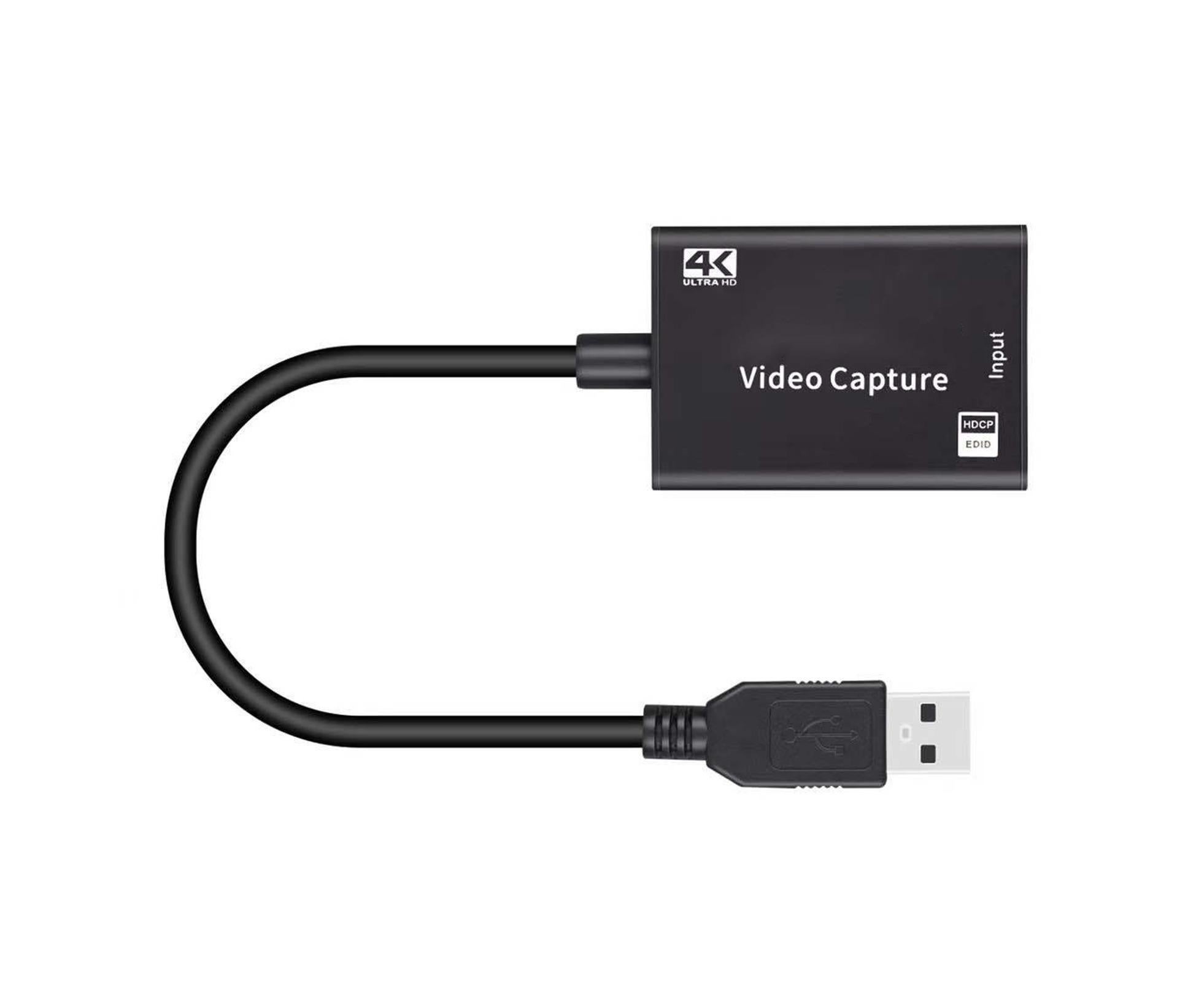 USB to HDMI-compatible High Clarity 1080P 4K Video Capture Card for Game Live Streaming Broadcast Black - Image 2