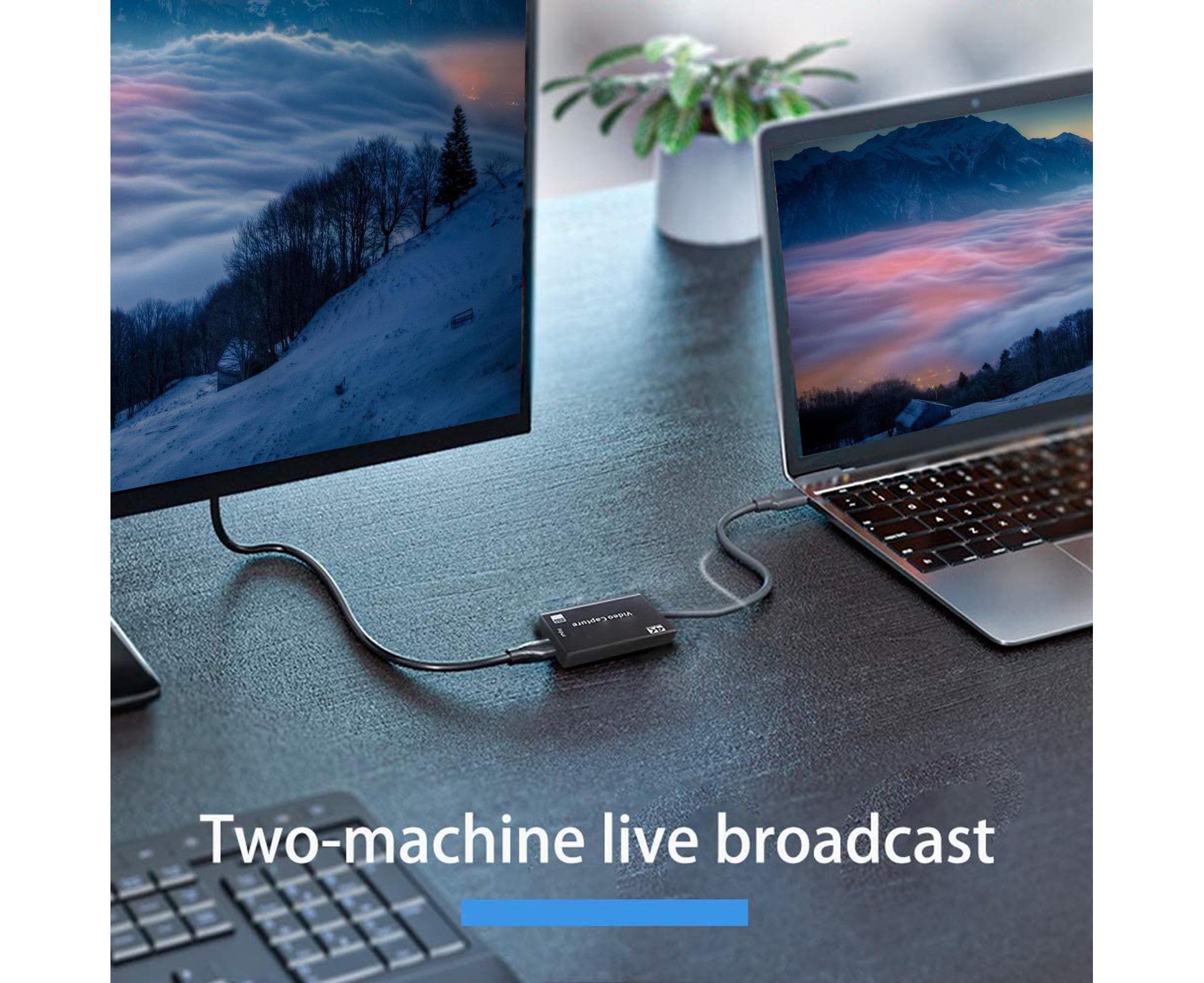 USB to HDMI-compatible High Clarity 1080P 4K Video Capture Card for Game Live Streaming Broadcast Black - Image 4