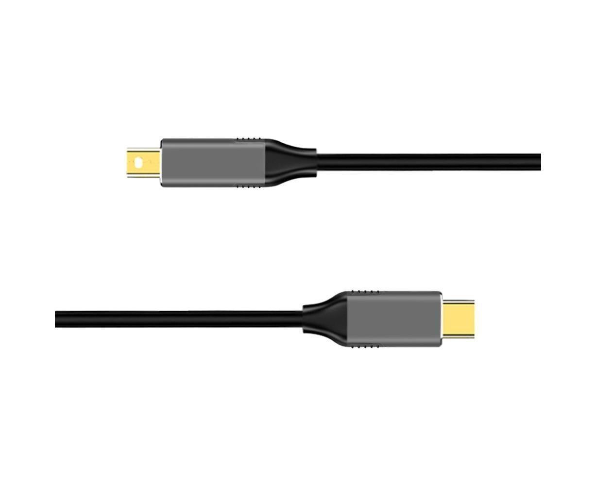 USB Type C to Mini DisplayPort DP 4K 6FT Cable Adapter Converter for MacBook Black - Image 7